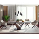 Стол обеденный SIGNAL GENESIS Legno эффект дерева/дуб/черный 160-220/90